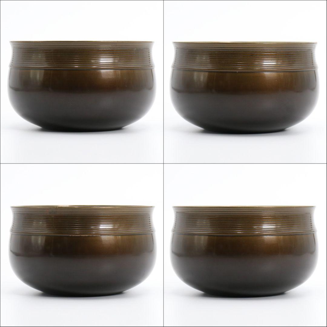 一ノ瀬宗也造 唐銅 口糸目建水 茶道具 共箱/共布 V267 BC23