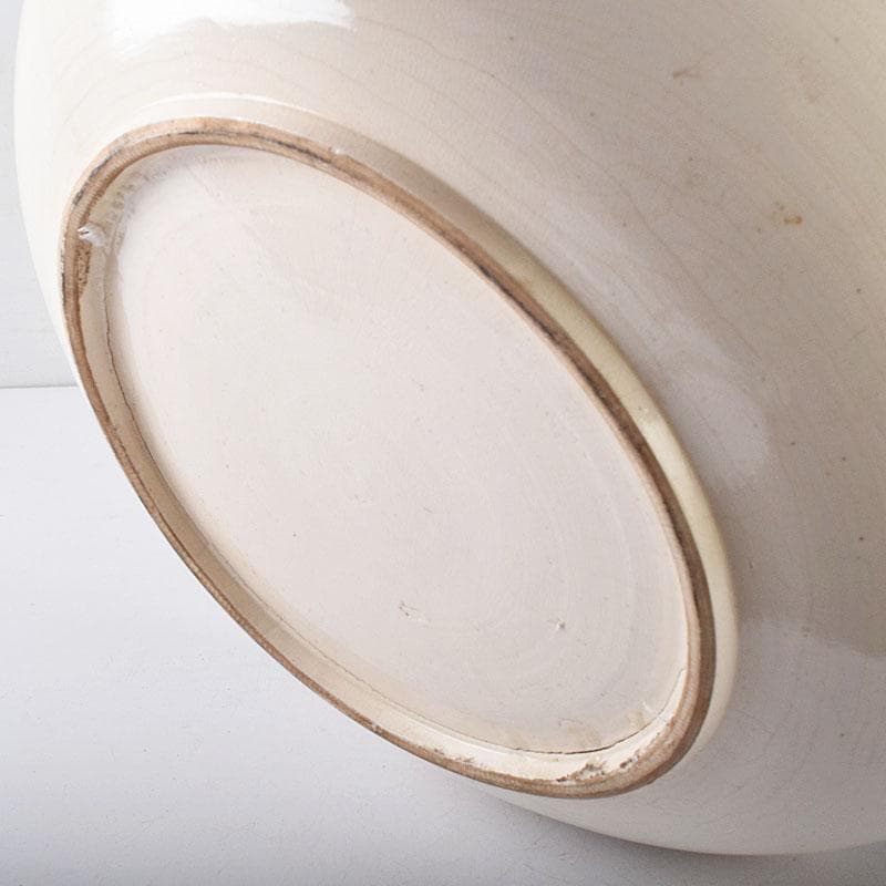 九谷焼　古九谷　色絵　海老文　大皿　飾皿　直径約36㎝　時代箱付　VR8143C