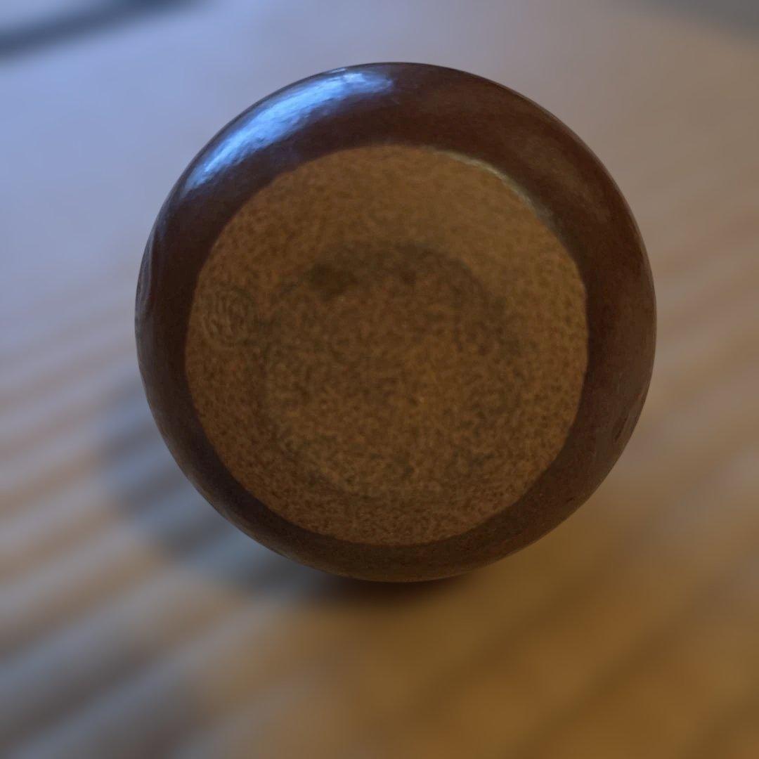 値下げ！茶道具 － 茶入 大名物 唐物 利休丸壺写茶入 仕覆 藤種緞子