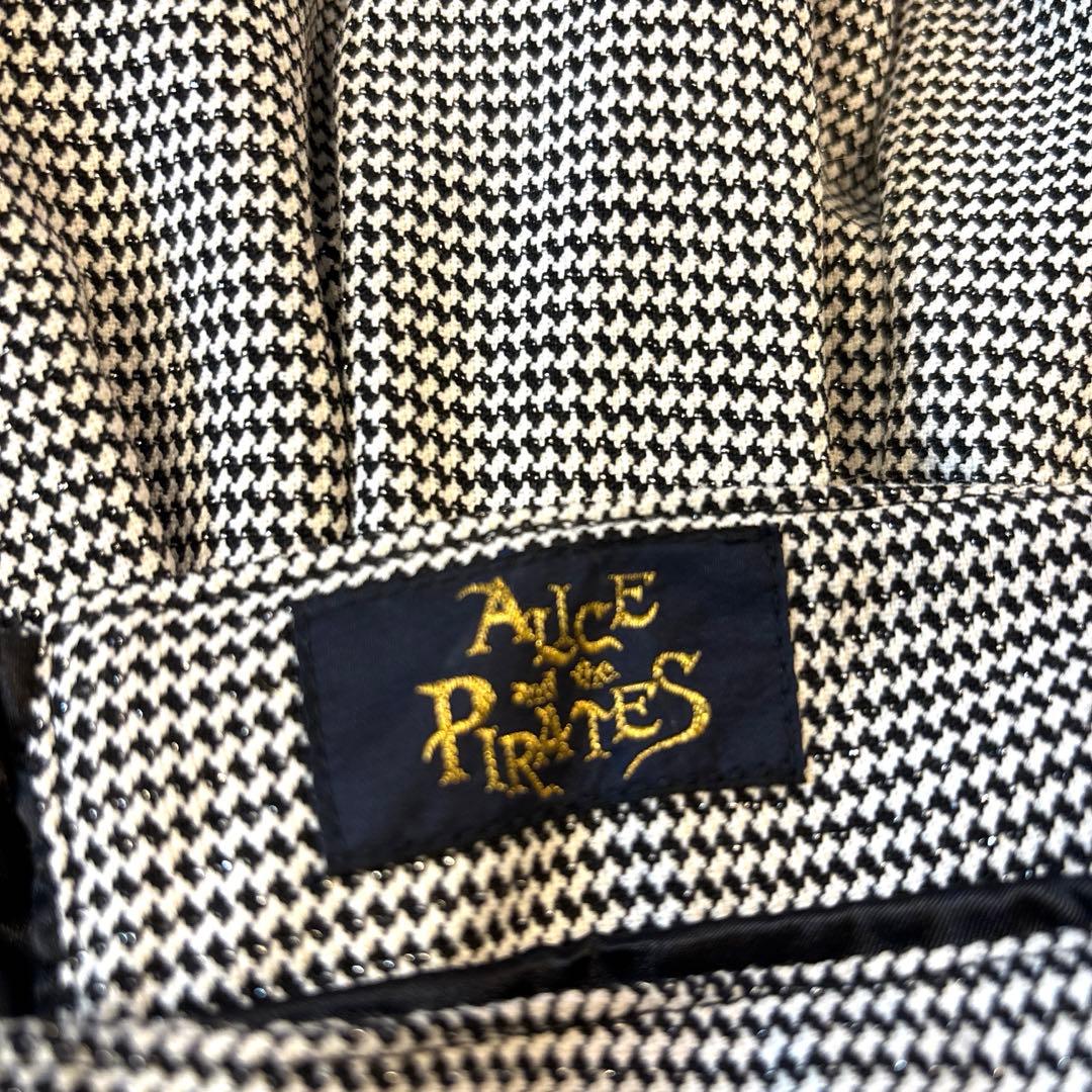 ALICE and the PIRATES♡千鳥格子柄スカート 白黒チェック柄