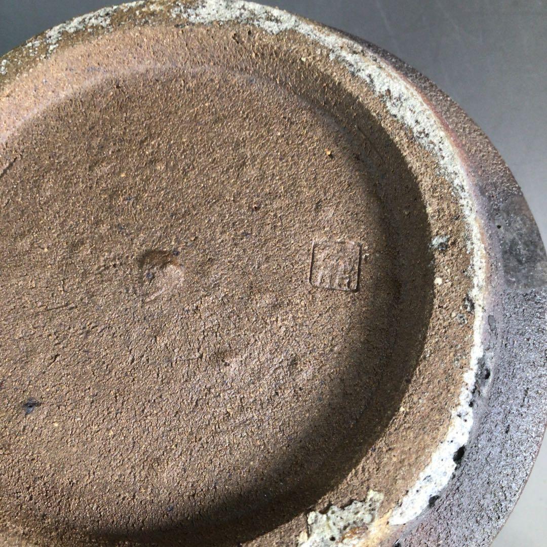 P295 水指 『在銘』『窯変錦彩』『耳付水指』 共箱 茶道具