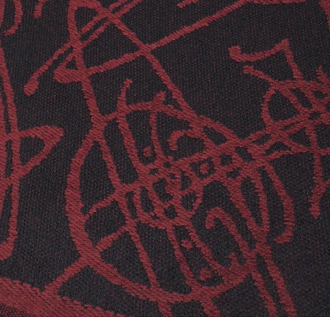 Vivienne Westwood□オーブ総柄 マフラー 赤黒リバーシブル