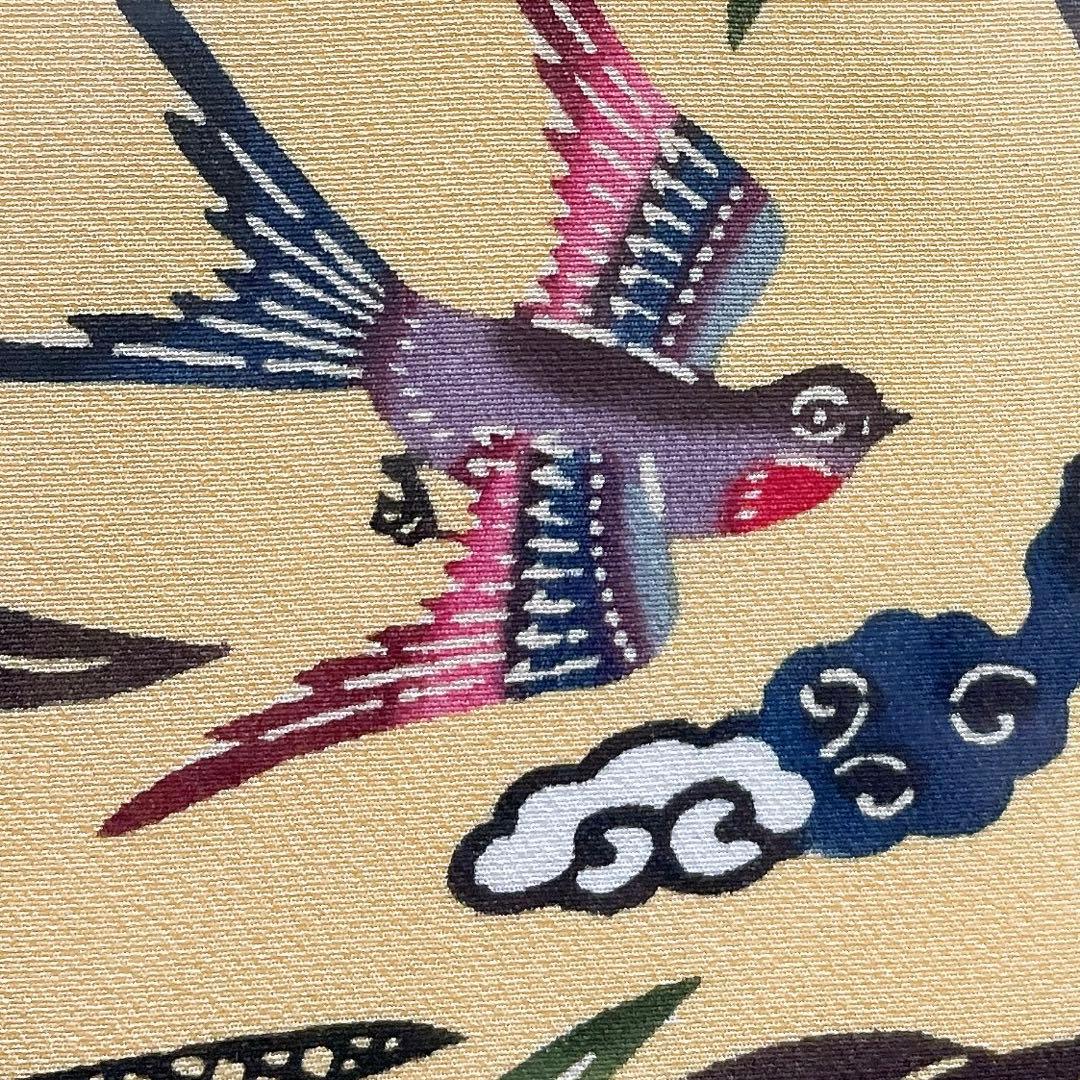 琉球紅型 びんがた 額入り 柳と燕 沖縄 染物 インテリア