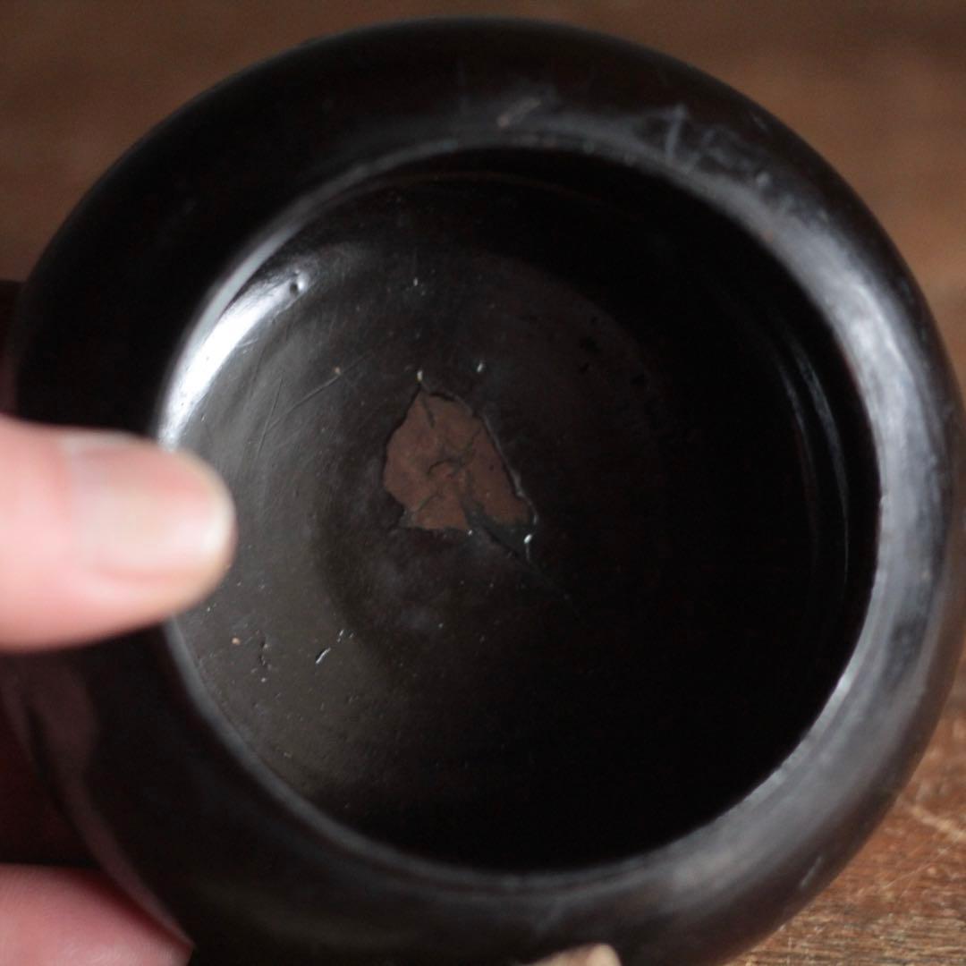 黒漆 薬壺 古美術 古道具 アンティーク 漆器