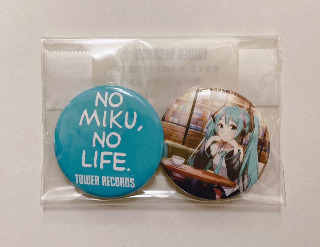 初音ミク TOWER RECORDS 缶バッジ
