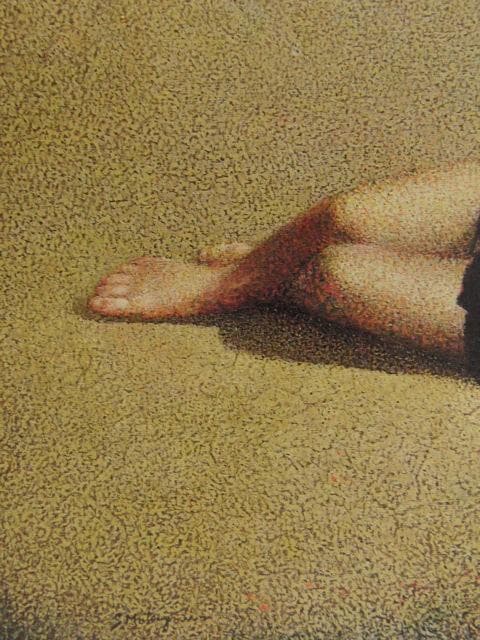 松澤茂雄、【砂丘】、希少な額装用画集より、新品額装付、状態良好