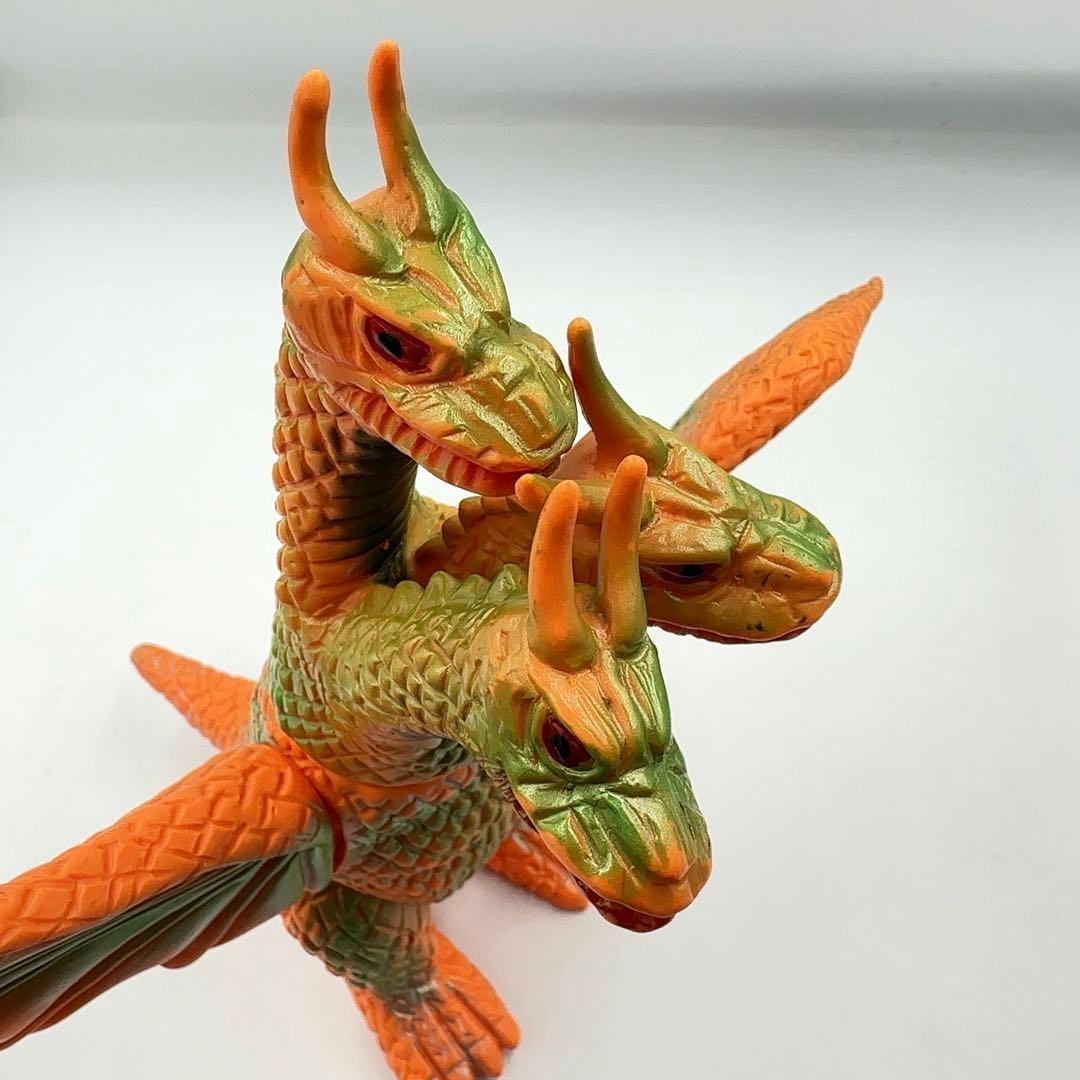 【希少品】当時物 ブルマァク キングギドラ スタンダードサイズ ソフビ