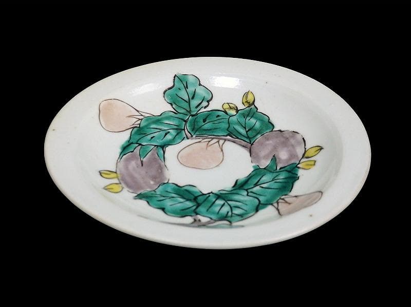 古伊万里 色絵 茄子の図 3寸半皿 手塩皿 A832AS-fbuv - メルカリ