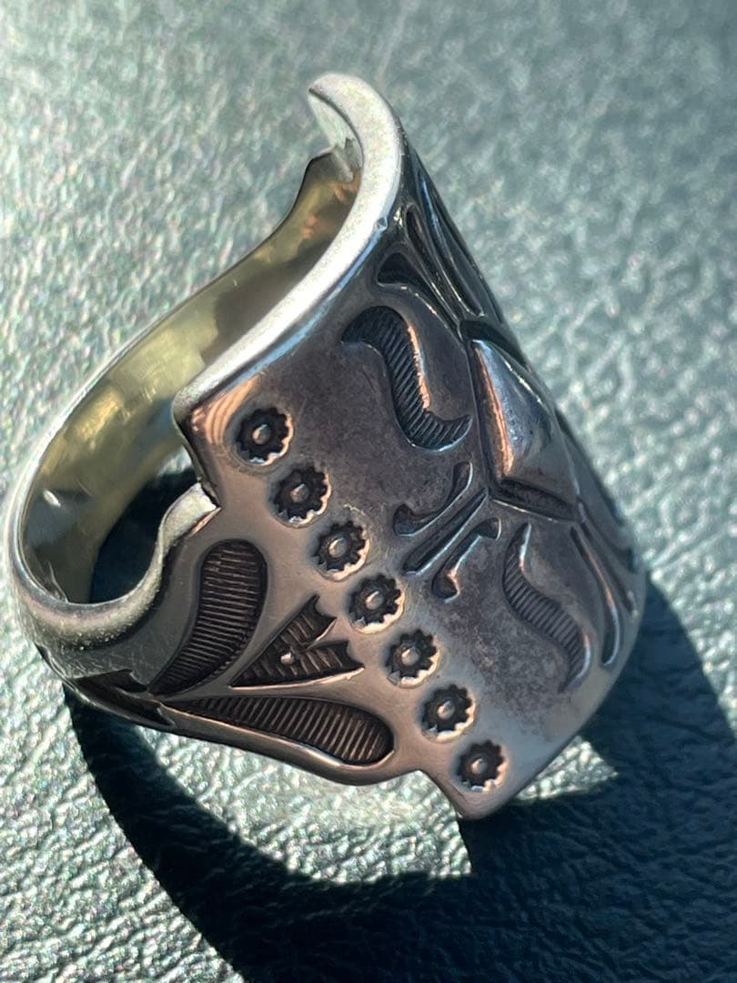 Thomas Curtis ナバホ族 リング スタンプワークトーマスカーティス