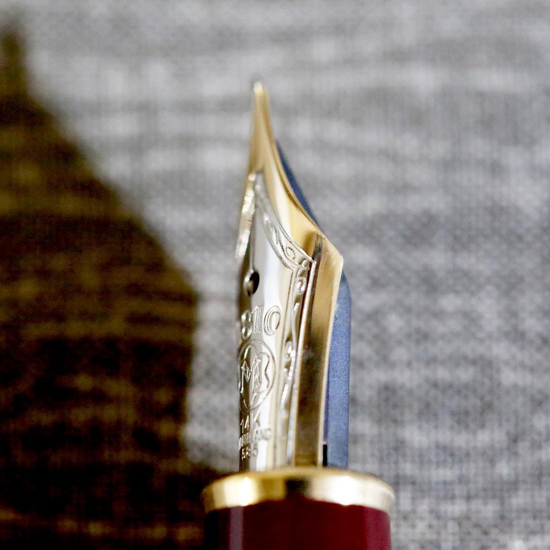 超レア デルタ 万年筆 III MILLENNIO コレクション ダークオレンジ