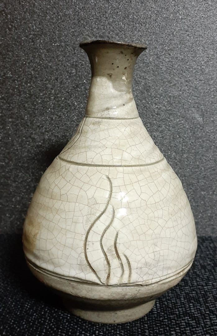 朝鮮古美術 朝鮮古陶磁器 李朝 鶏龍山 粉青沙器 徳利 酒器 - メルカリ