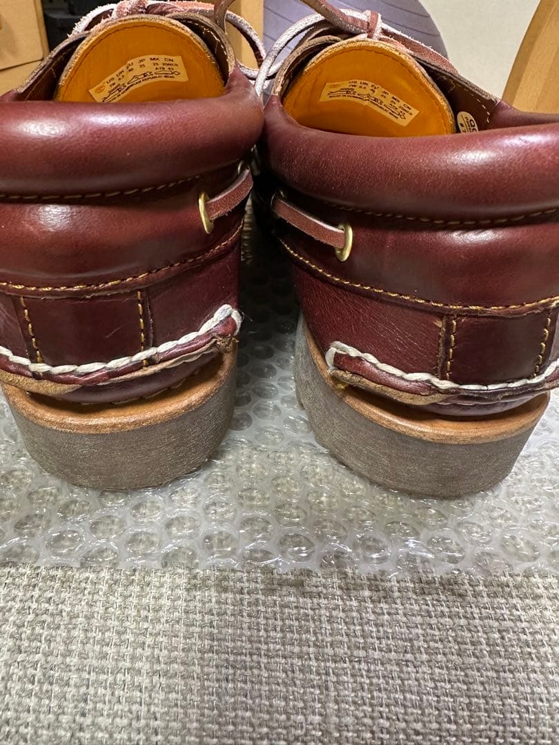 Timberland 3eyeバーガンディ デッキシューズ