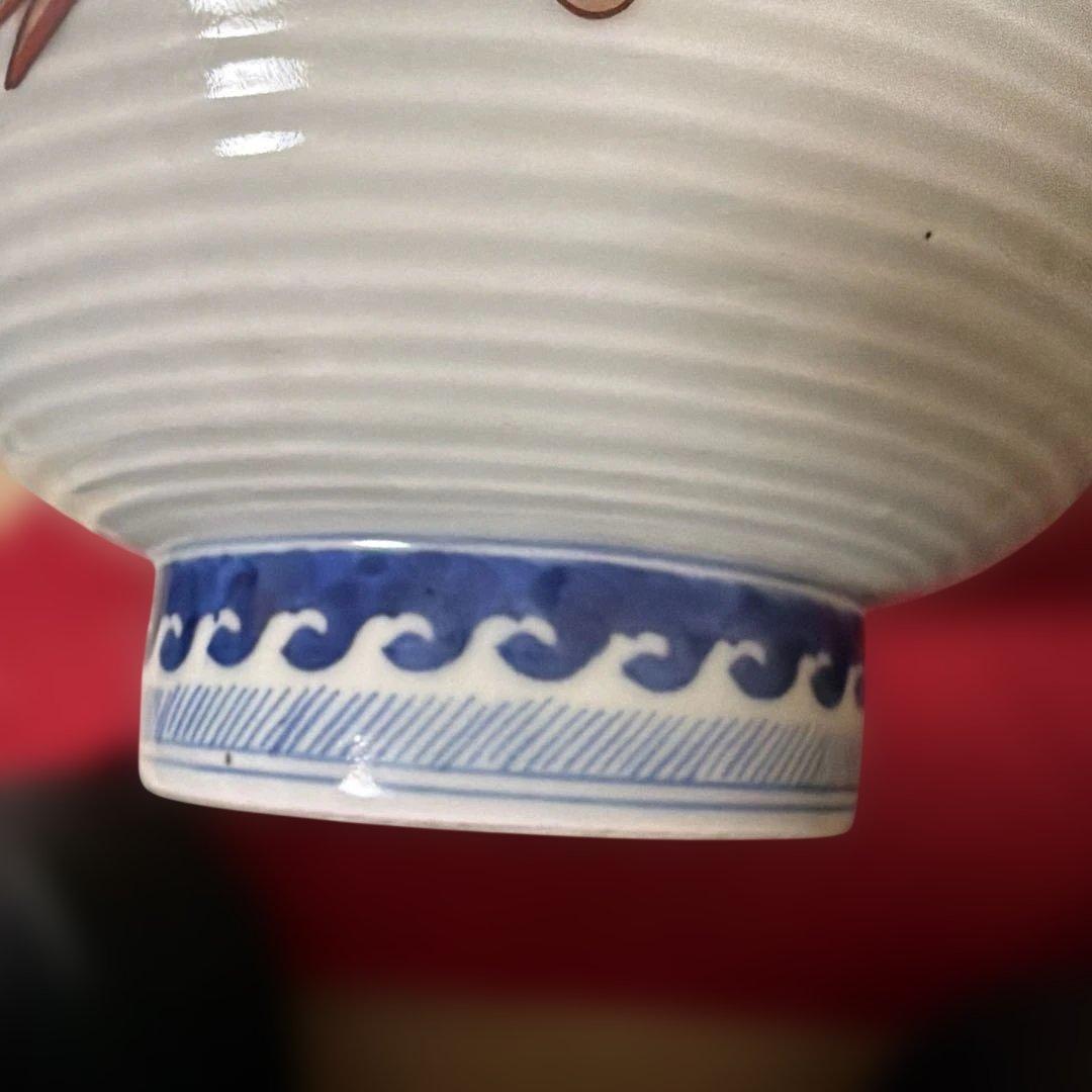 古美術 骨董品 江戸中期 菊割花地紋祥瑞五良大甫 造時代箱(元緑七年