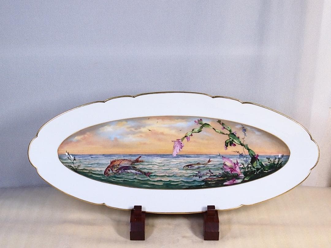 【激レア】H&C アビランド リモージュ 飾り皿/プレート フランスアンティーク