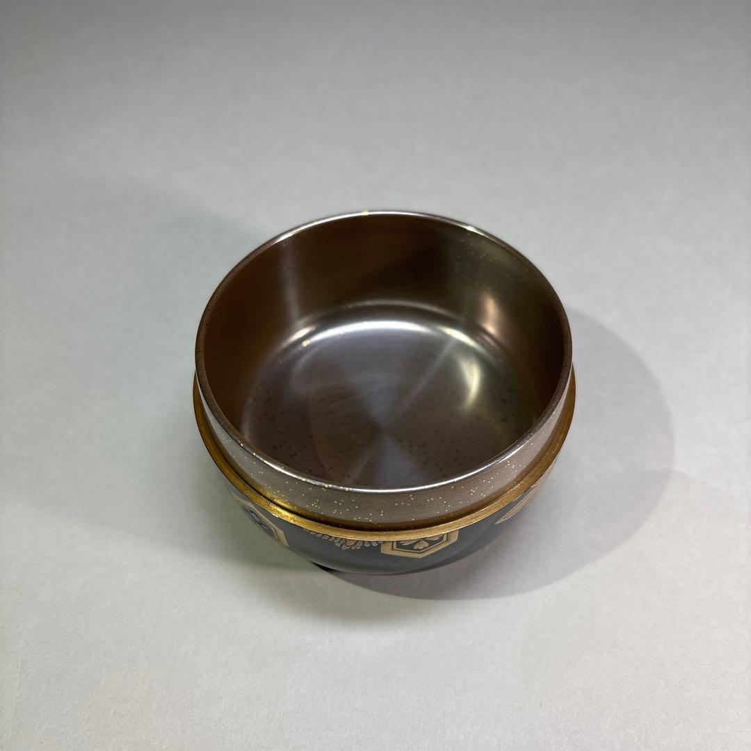 大下宗香 吉祥紋蒔絵 平棗 内平目銀地(桐箱入) -