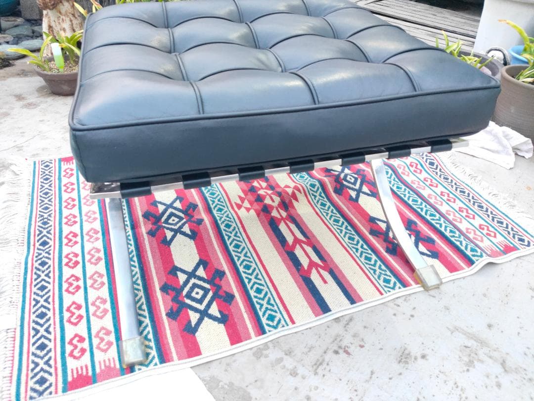 【すっきー様、専用】本革☆バルセロナチェア スツール②☆リプロダクト☆美品