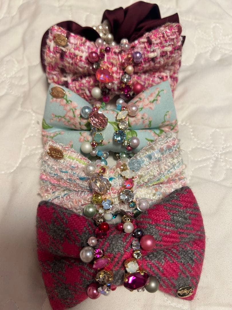 bonitafitafitaさまフリル付きツイードショルダーバッグ