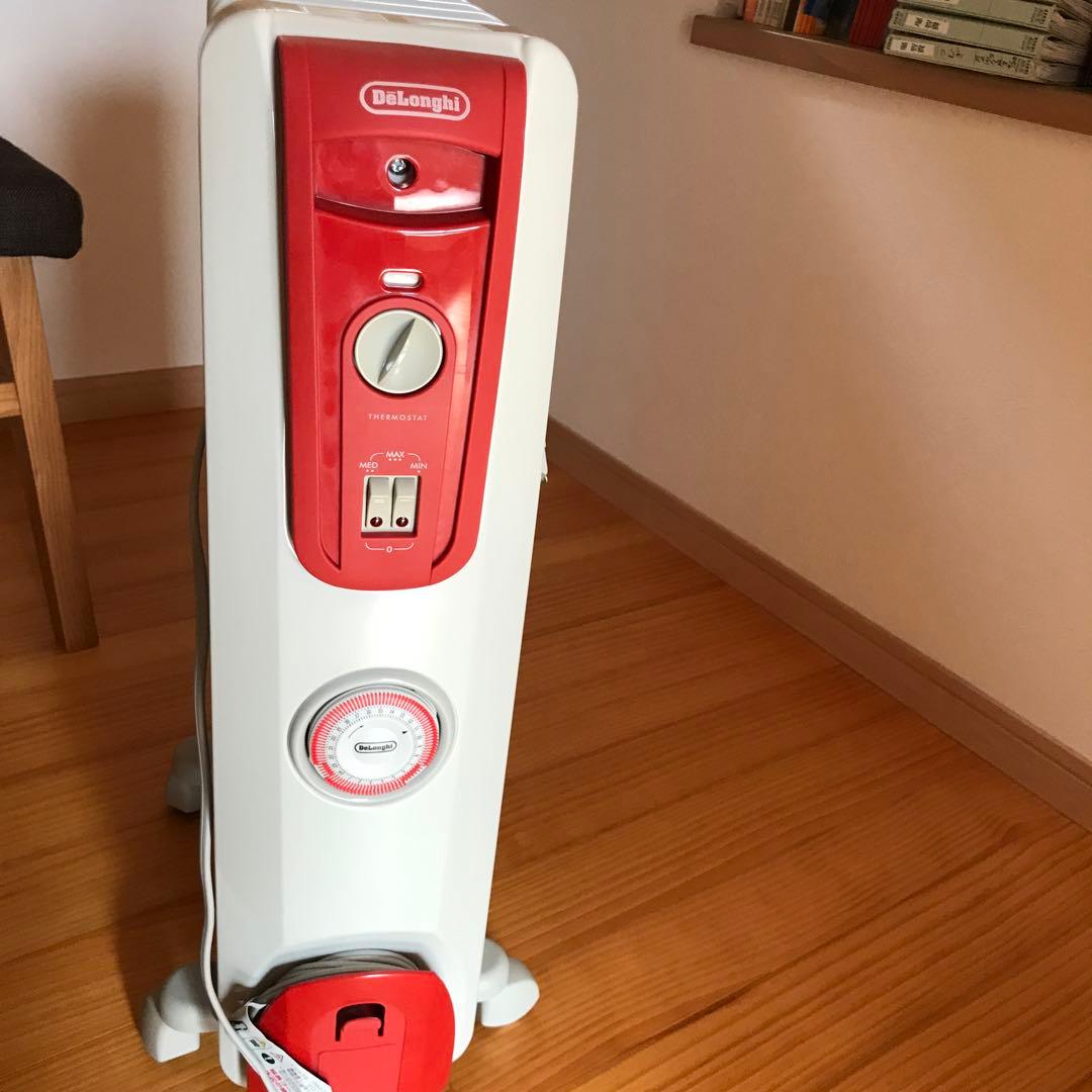 美品】デロンギ オイルヒーター 赤 レッド - メルカリ