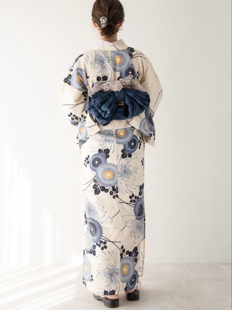 ゆかた館グレース　浴衣　Mサイズ　帯　下駄