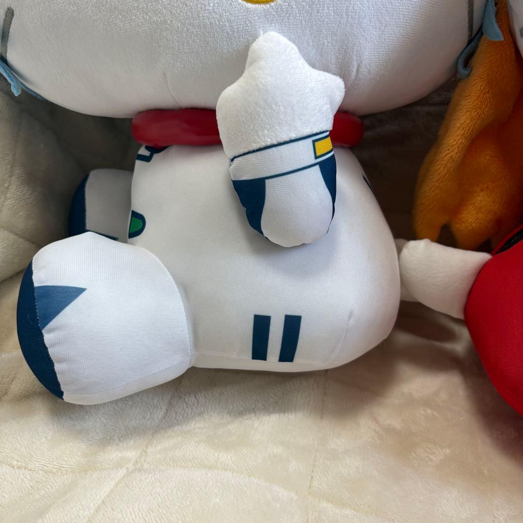 [週末セール] エヴァンゲリオン　ハローキティ　アスカ　綾波レイ　特大ぬいぐるみ