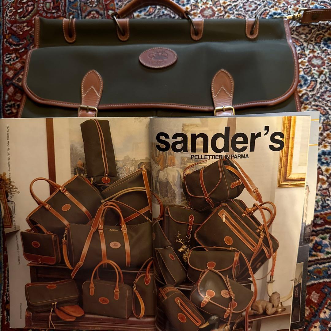 sanders ガーメントバッグ オリーブグリーン Amazon.co.jp: エース