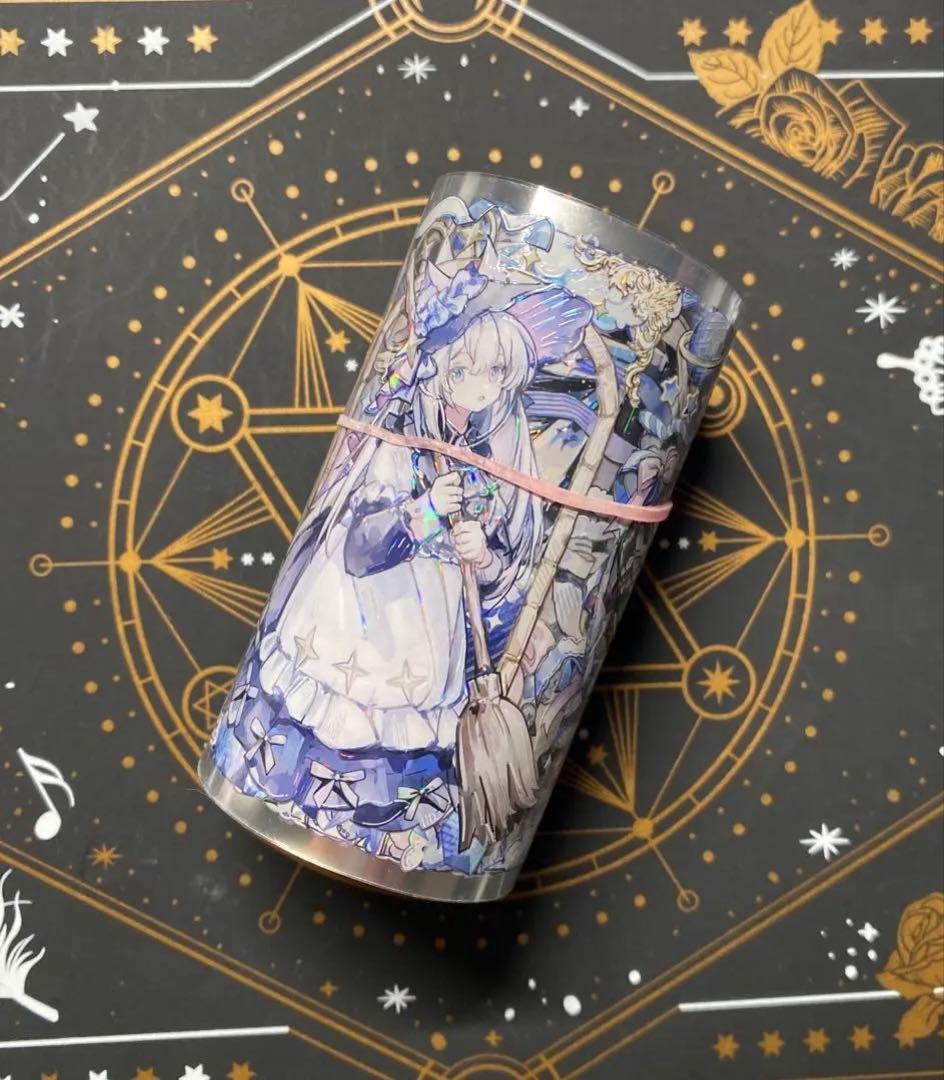 9196】海外 マステ 5m巻売り 貝殻光マスキングテープ 森