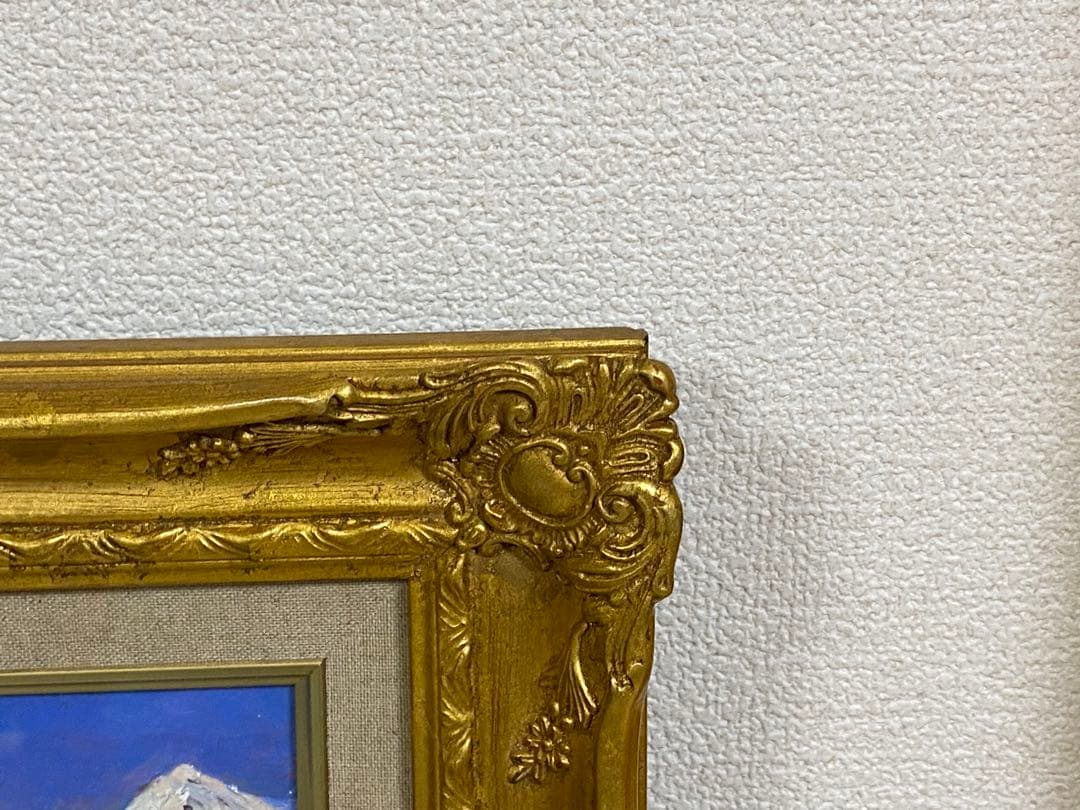 宮本信州画　直筆油絵　F0 送料込み