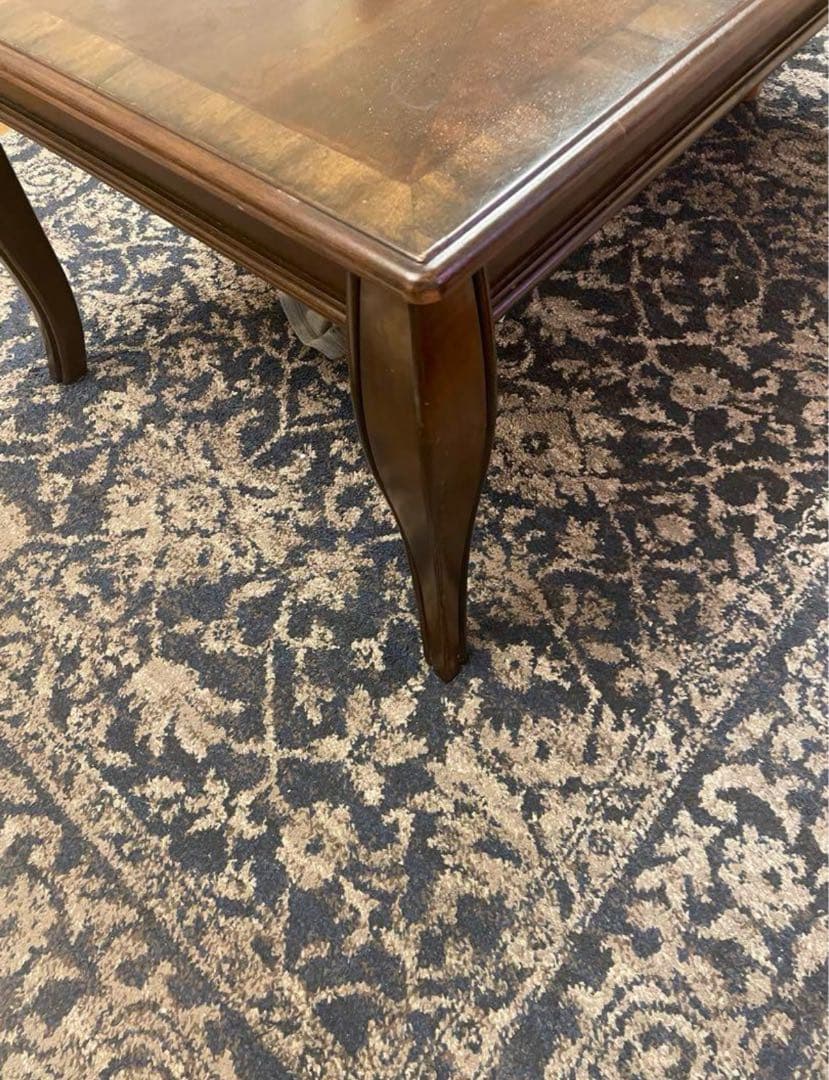 6月22日まで 木製座卓 ダークブラウン アシュレイ - メルカリ