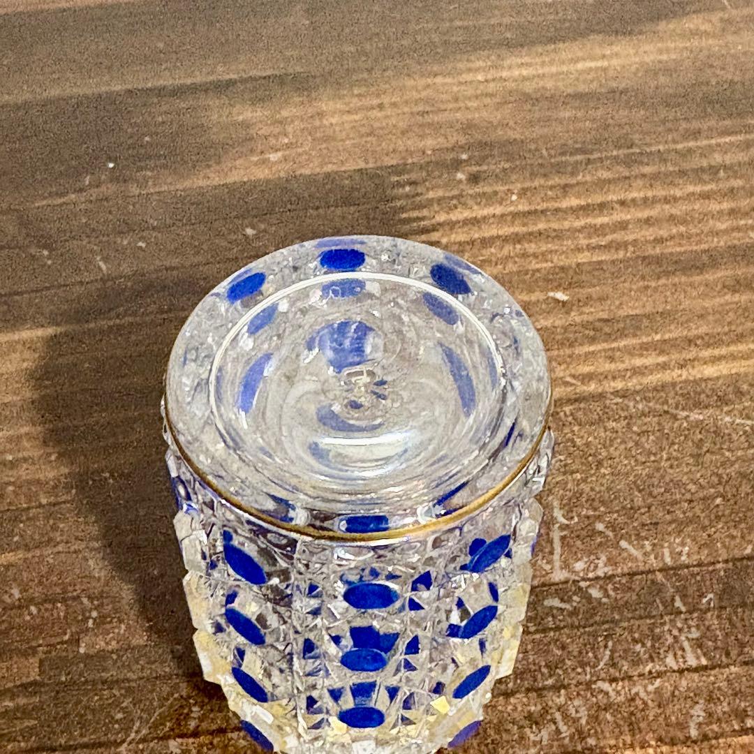 オールドバカラ ディアマンピエーリーコバルトブルー香水瓶OLD BACCARAT