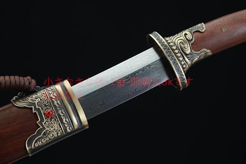 清腰刀刺繍春刀一体模様鋼唐横刀牛尾刀 古兵器 武具 刀装具 日本刀 模造刀 居合