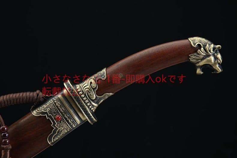 清腰刀刺繍春刀一体模様鋼唐横刀牛尾刀 古兵器 武具 刀装具 日本刀 模造刀 居合