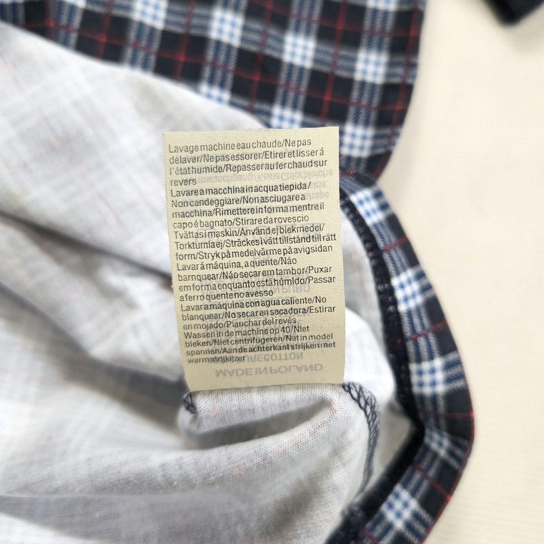 【Burberrys】希少90sロゴ刺繍ノバチェック柄金ボタン半袖ポロシャツ