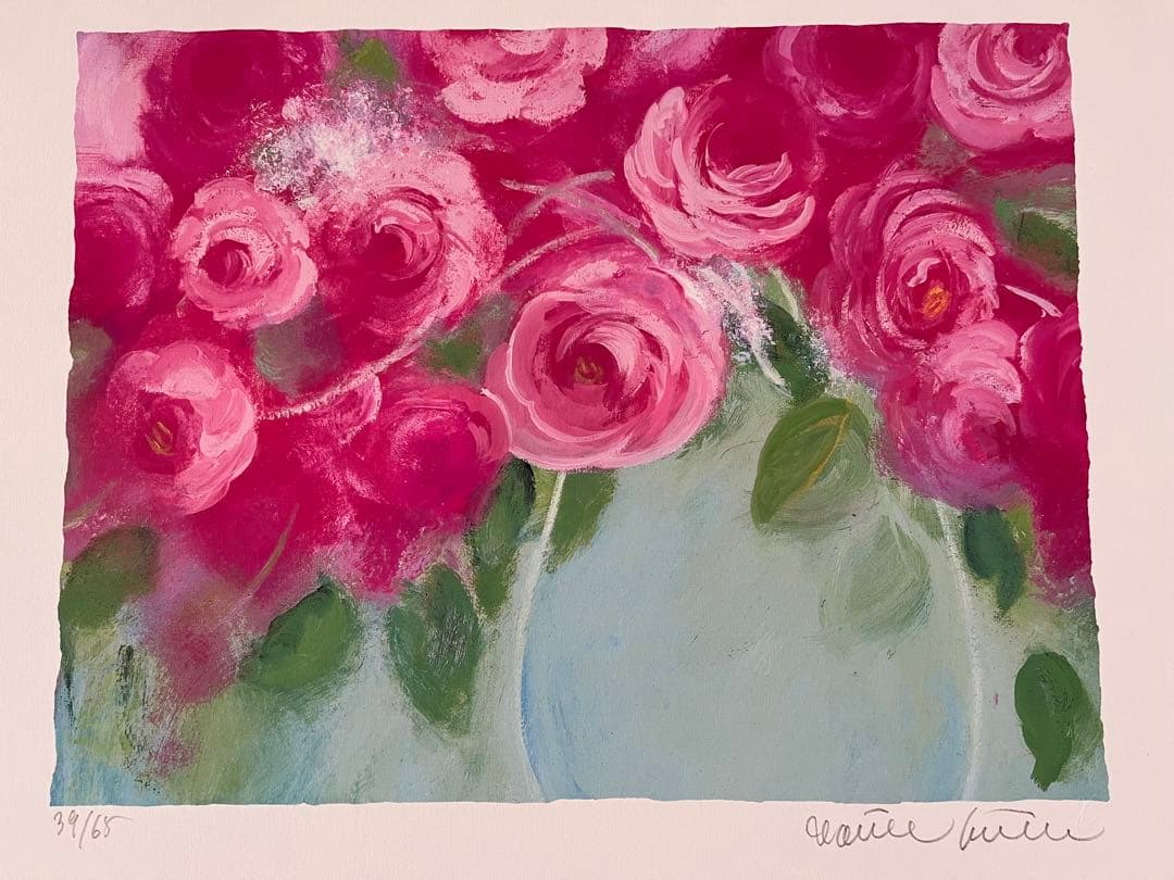 額入り版画 58×46 ジニー・キム 65枚限定 ED、サイン、証明書有