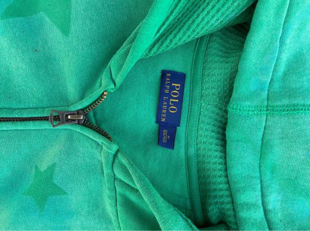 ぱと　POLO RALPH LAUREN 90s グリーン星柄パーカー