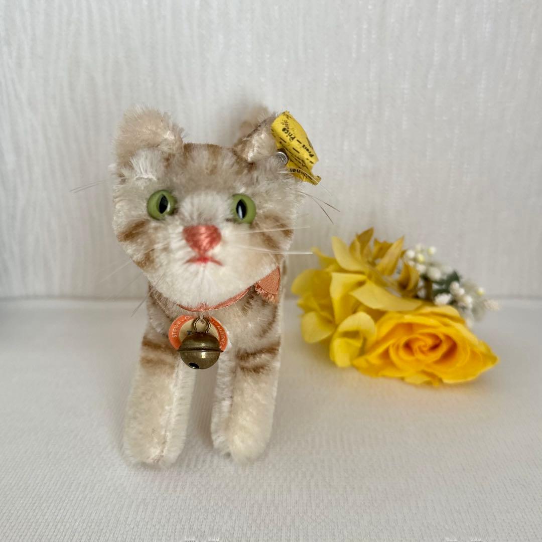 アンティーク シュタイフ ネコ Tapsy ビンテージ