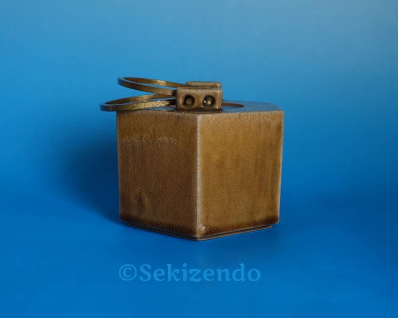 京焼 清水焼 六角 象嵌 草花文 水注 ティーポット 宝瓶 550ml 2545