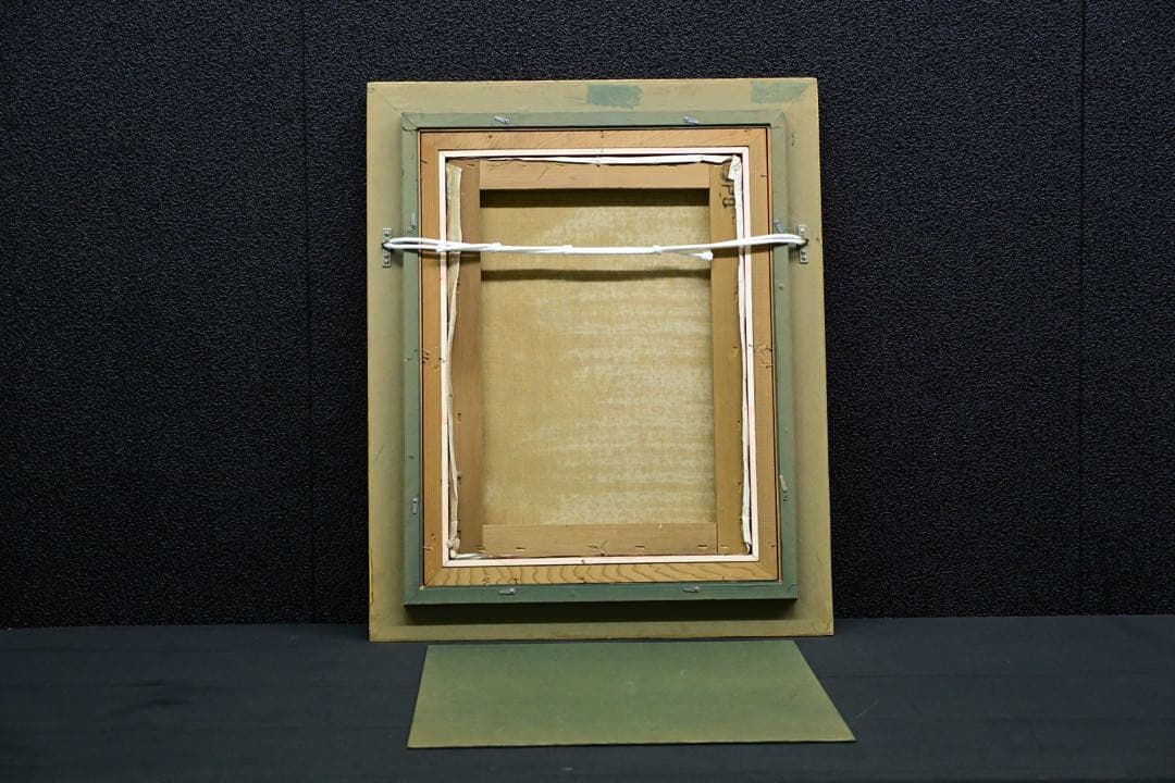 真筆保証】鈴木千久馬 果物 静物画 P8 金彩 彫刻 無垢額 壁