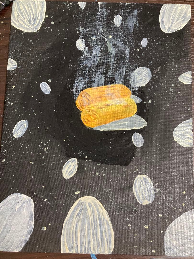 卵焼きの絵を描きましたぜひ買ってみてください！結構可愛い笑笑