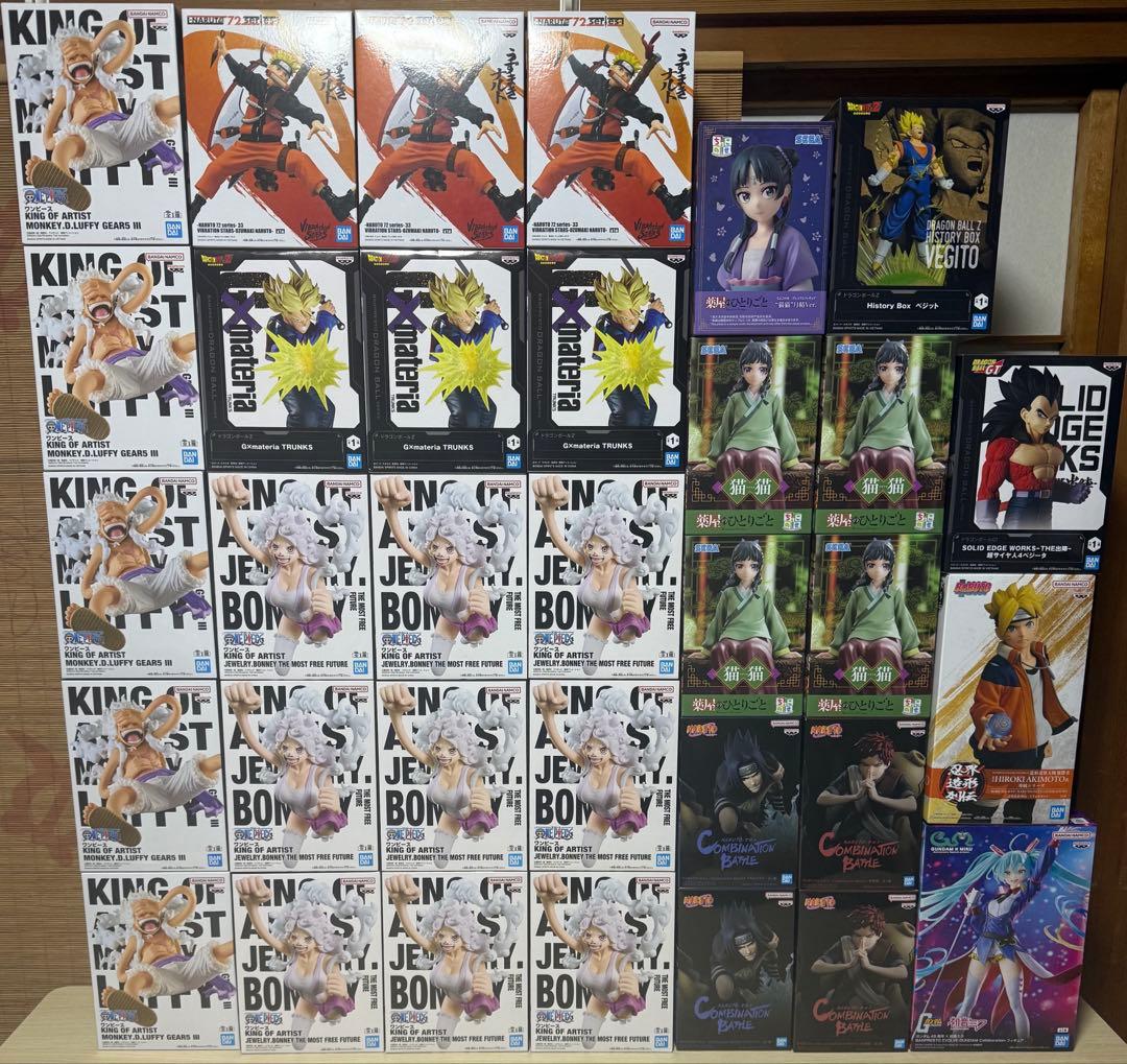 プライズフィギュア まとめ売り ワンピース ナルト ドラゴンボール