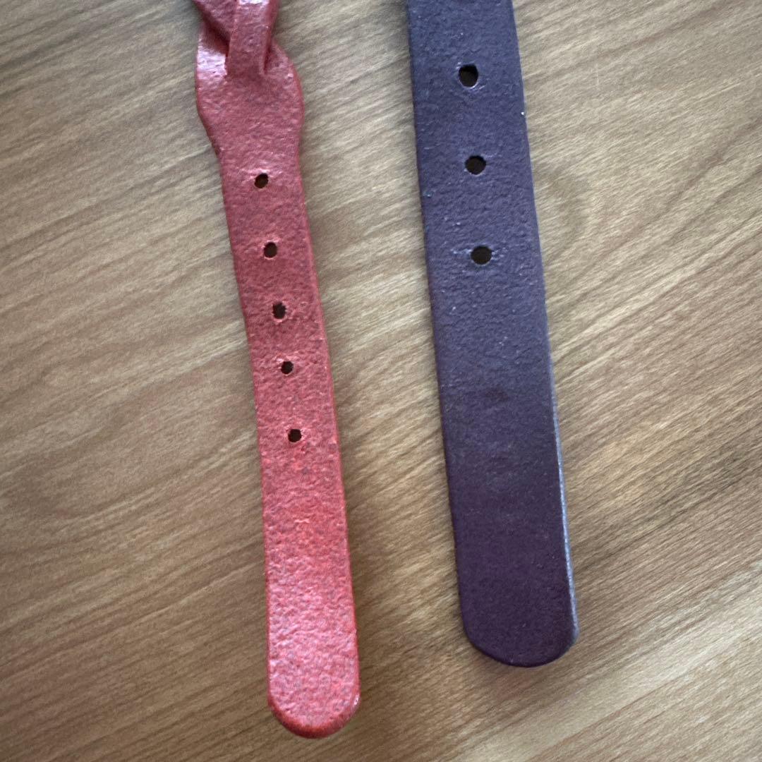 真田紐犬用リード、首輪となめし革首輪セット ペットの名前刻印でき