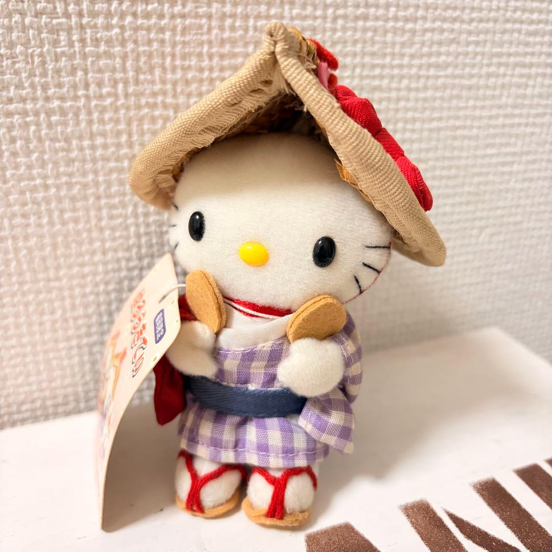 ハローキティ ご当地キティ 福岡限定 博多どんたく ぬいぐるみ タグ付き