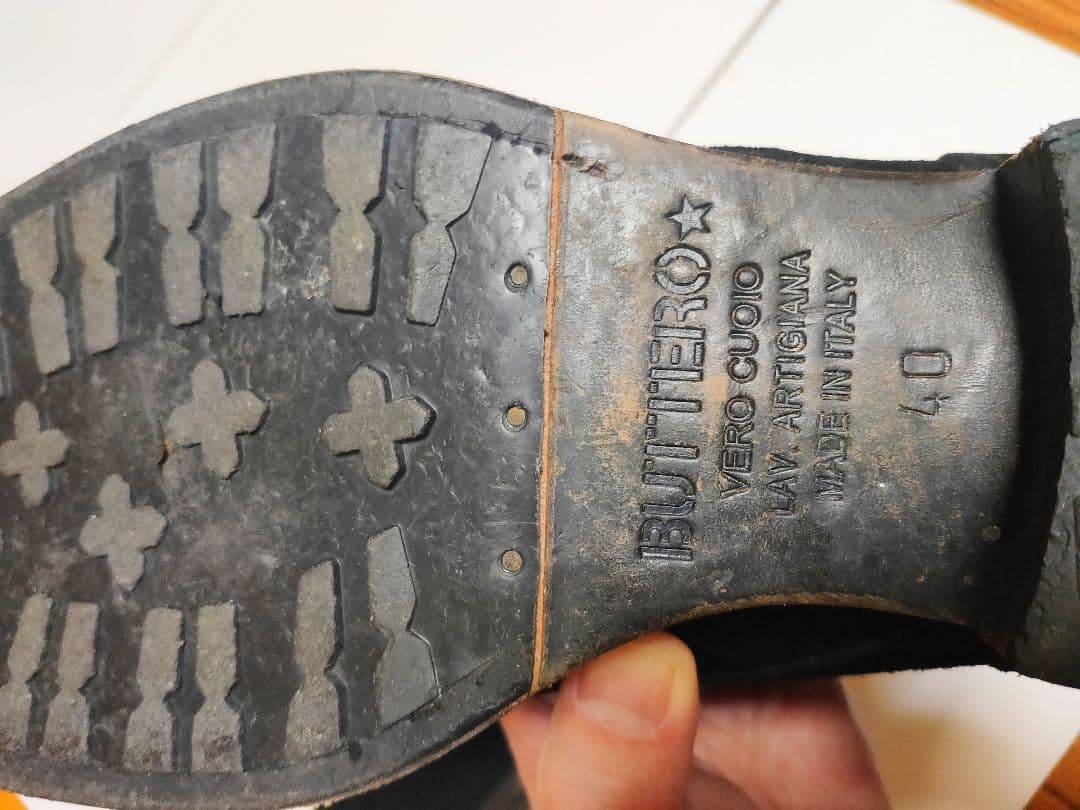 ブッテロ BUTTERO レースアップブーツ b2294 オイルドスエード