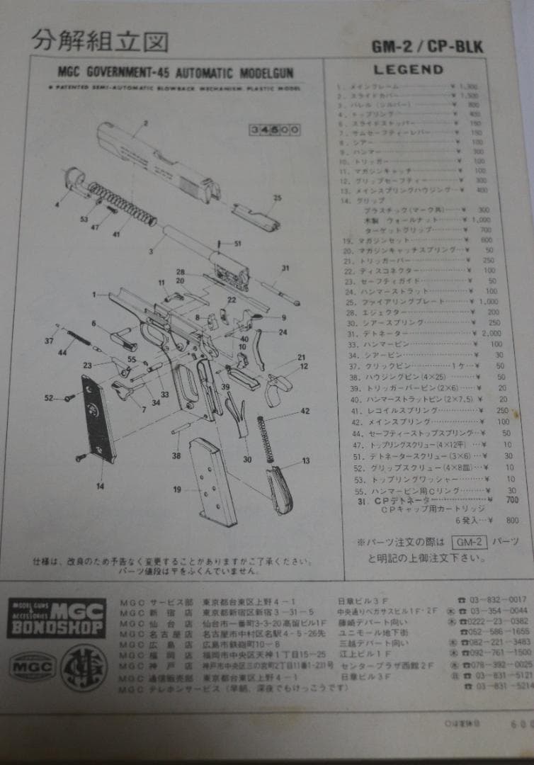 MGCHW樹脂製モデルガン コルト ＧＭカスタム ナショナルマッチ SPG合法品