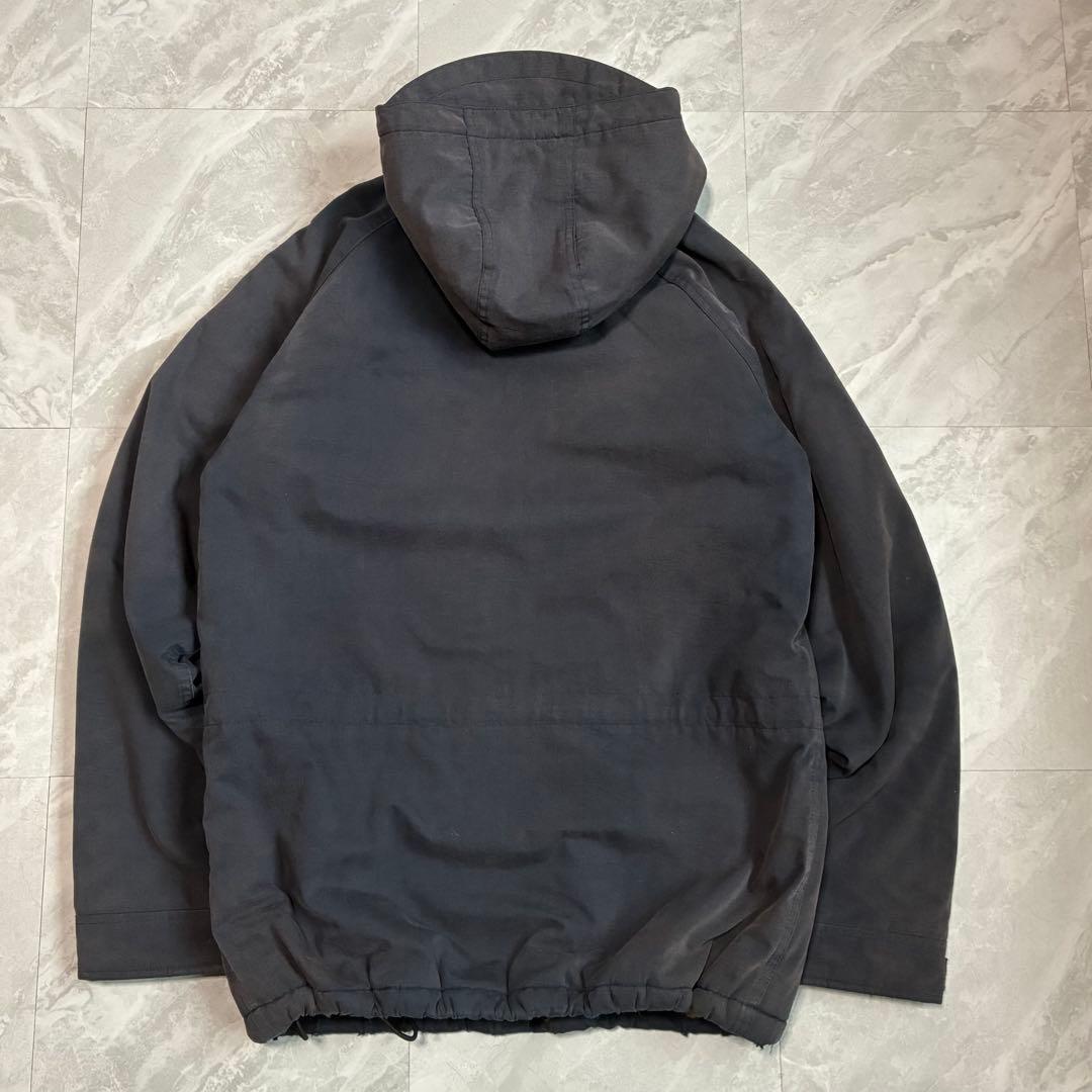 カーハート 裏ボア ダック地パーカー ネイビー アメカジ ストリート ワーク