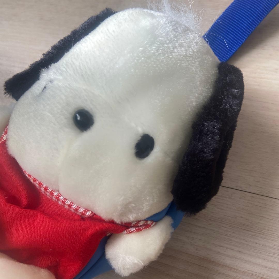 サンリオポチャッコ ぬいぐるみポーチバッグ 平成レトロエポック社当時品