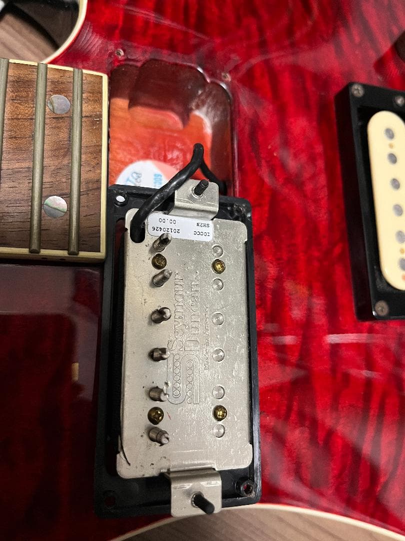 Cort KX1X 虎目 シースルーレッド Duncan ソフトケース付