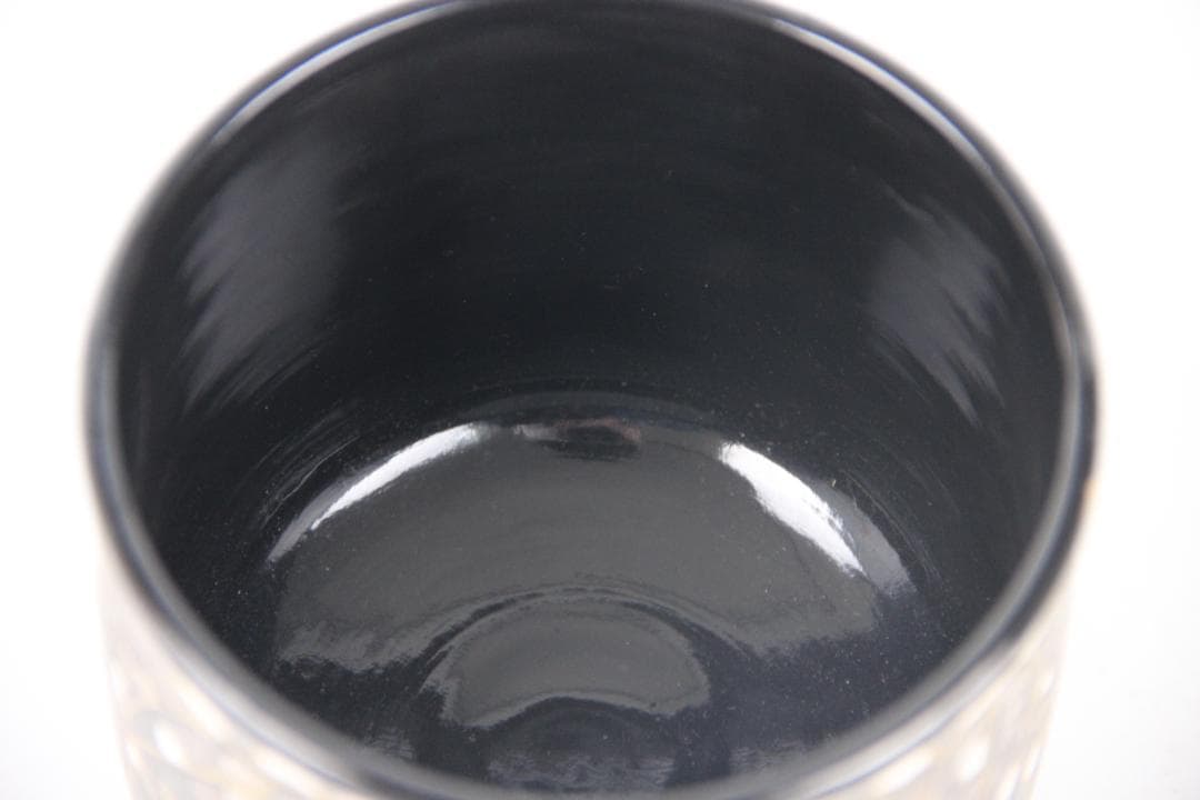 京焼 八世乾山 山本如仙作品 笹 雪笹絵 共箱 茶道具