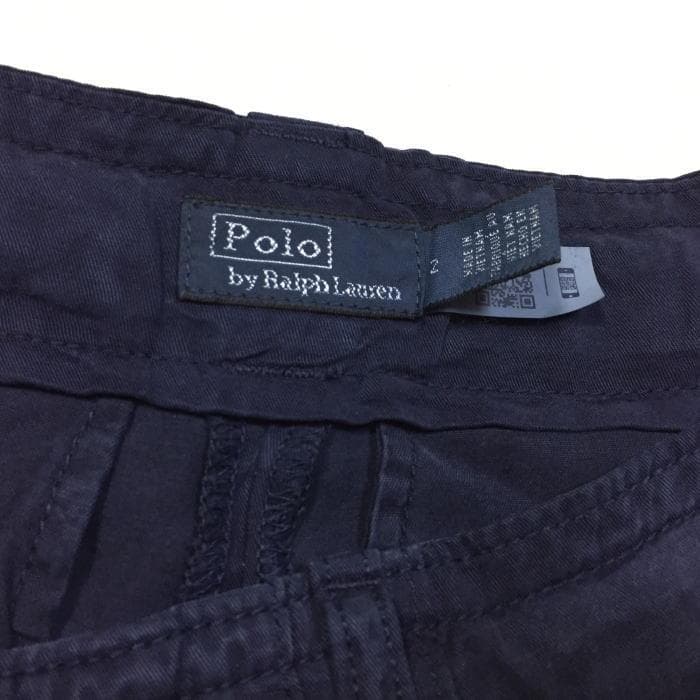 極美品￥37,400 ポロラルフローレン リネンブレンド ツイル カーゴ パンツ