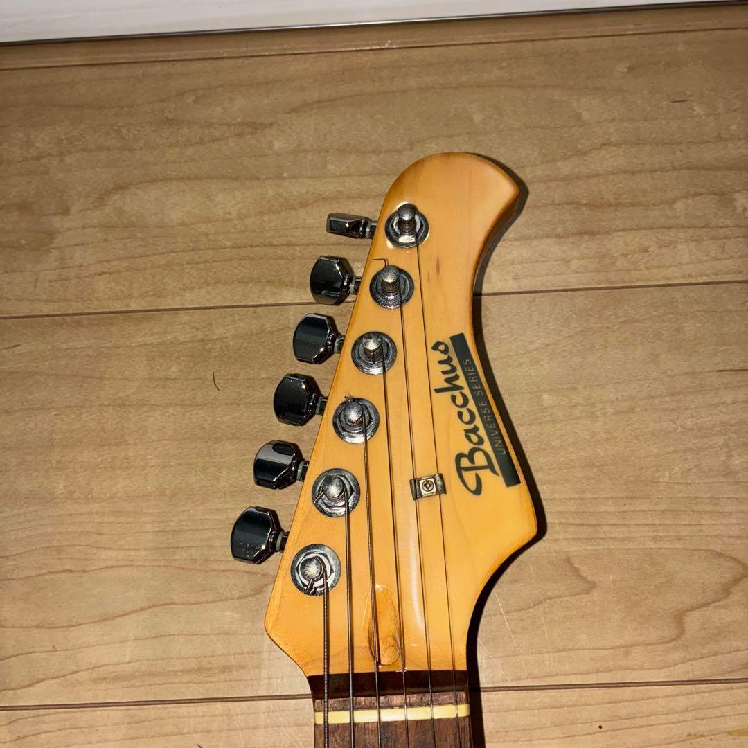 調整済み！弾きやすい！Bacchus 旧ロゴ　エレキギター　調整済み美品