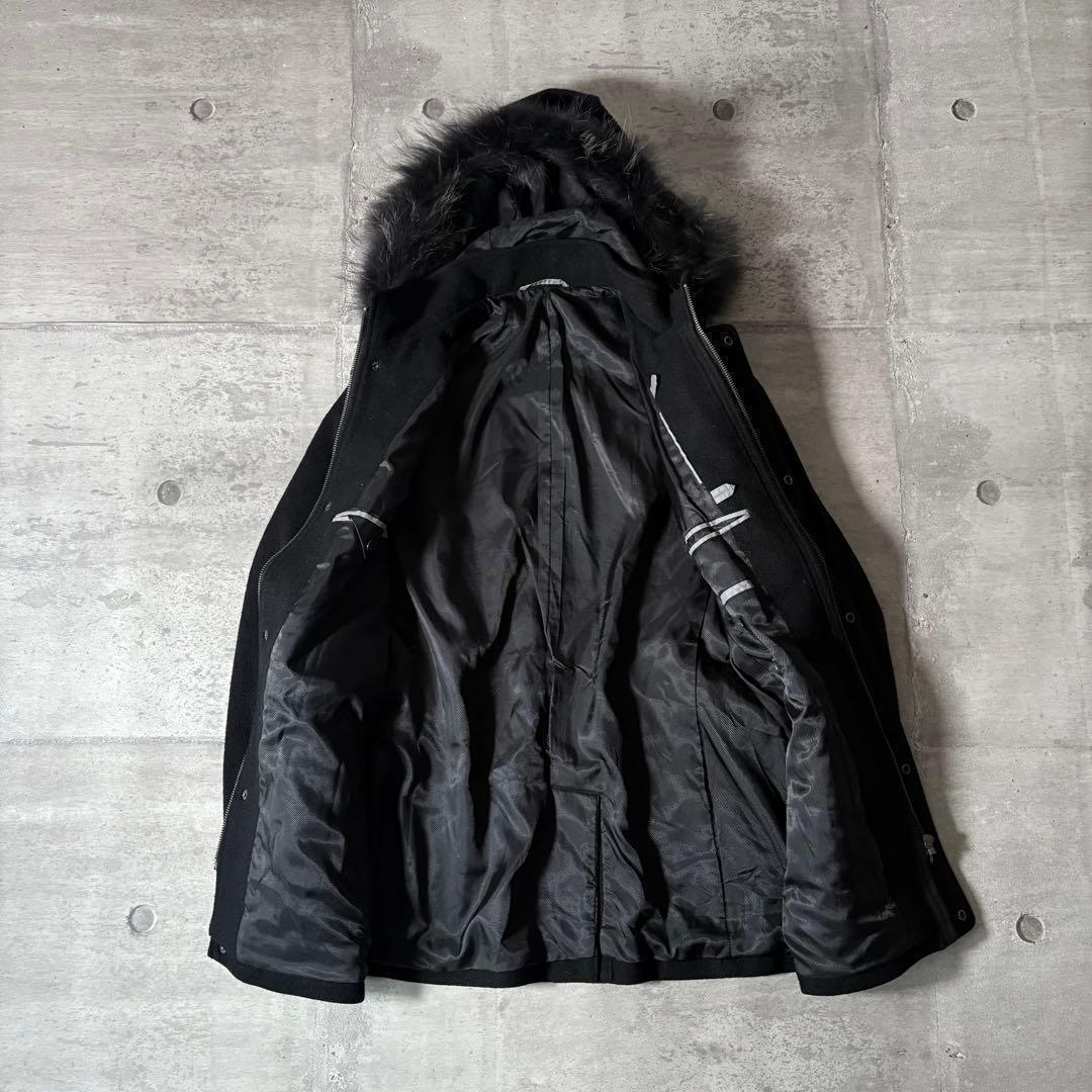 00s archive far coat cashmere buckle y2k - メルカリ